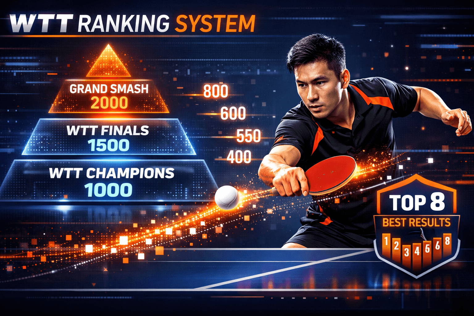 WTT Rankings : Comprendre le Classement World Table Tennis