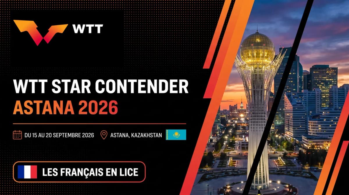 WTT Star Contender Astana 2026 : programme et enjeux des huit Français